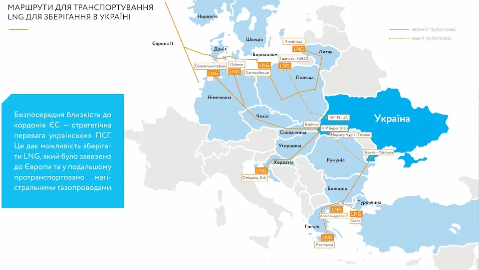 Підземні сховища газу України: місткість, карта та робота ПСГ