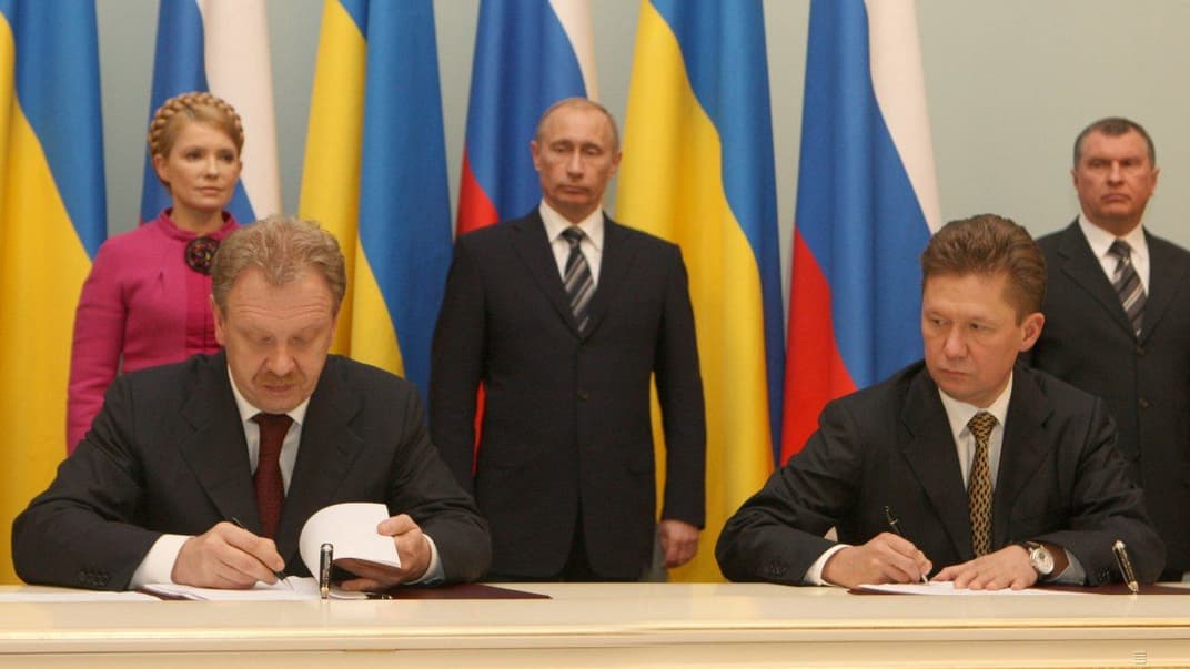 Ukraine and russia signed gas transit agreement in 2009