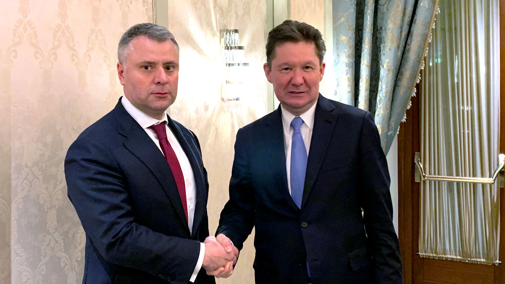 Vitrenko in Miller, gas transit agreement in 2019